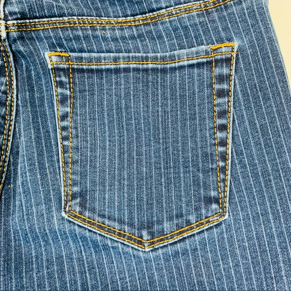 Pacsun jeans jeggings high rise striped dark wash stretchy women size 25 - Picture 8 of 10